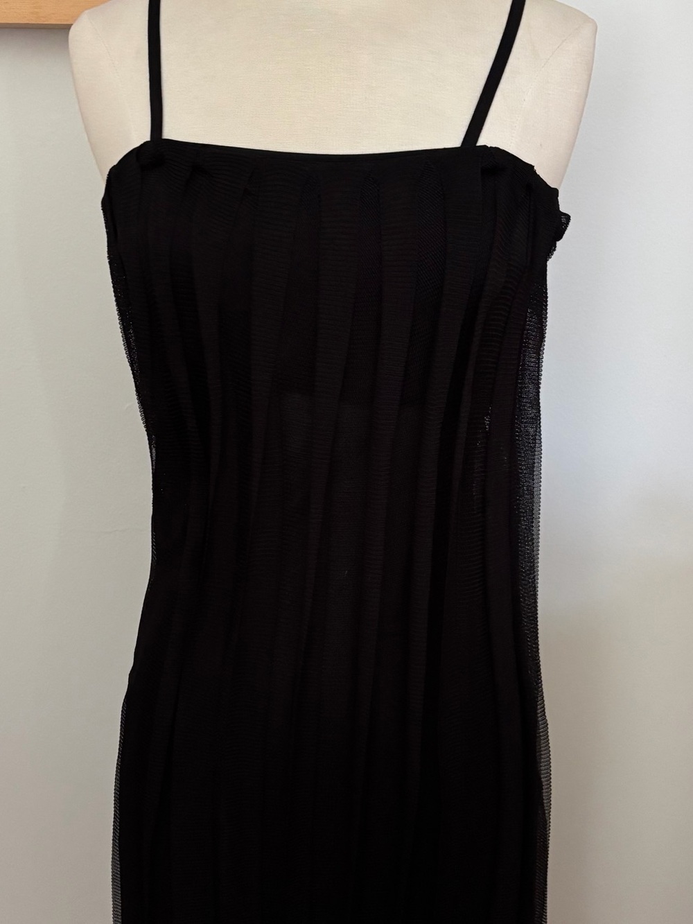 Gucci Black Ribbed Spaghetti-Strap Camisole